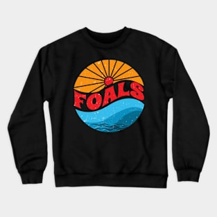 Graphic Lovely Foals Name Flowers Vintage Classic Styles Crewneck Sweatshirt